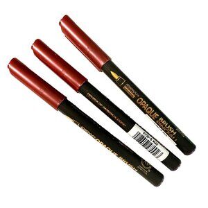 Marvy Uchida Opaque Brush Pens Set Of Three Metallic Red Flexible Tip